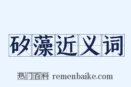 矽藻近义词是什么意思的图片